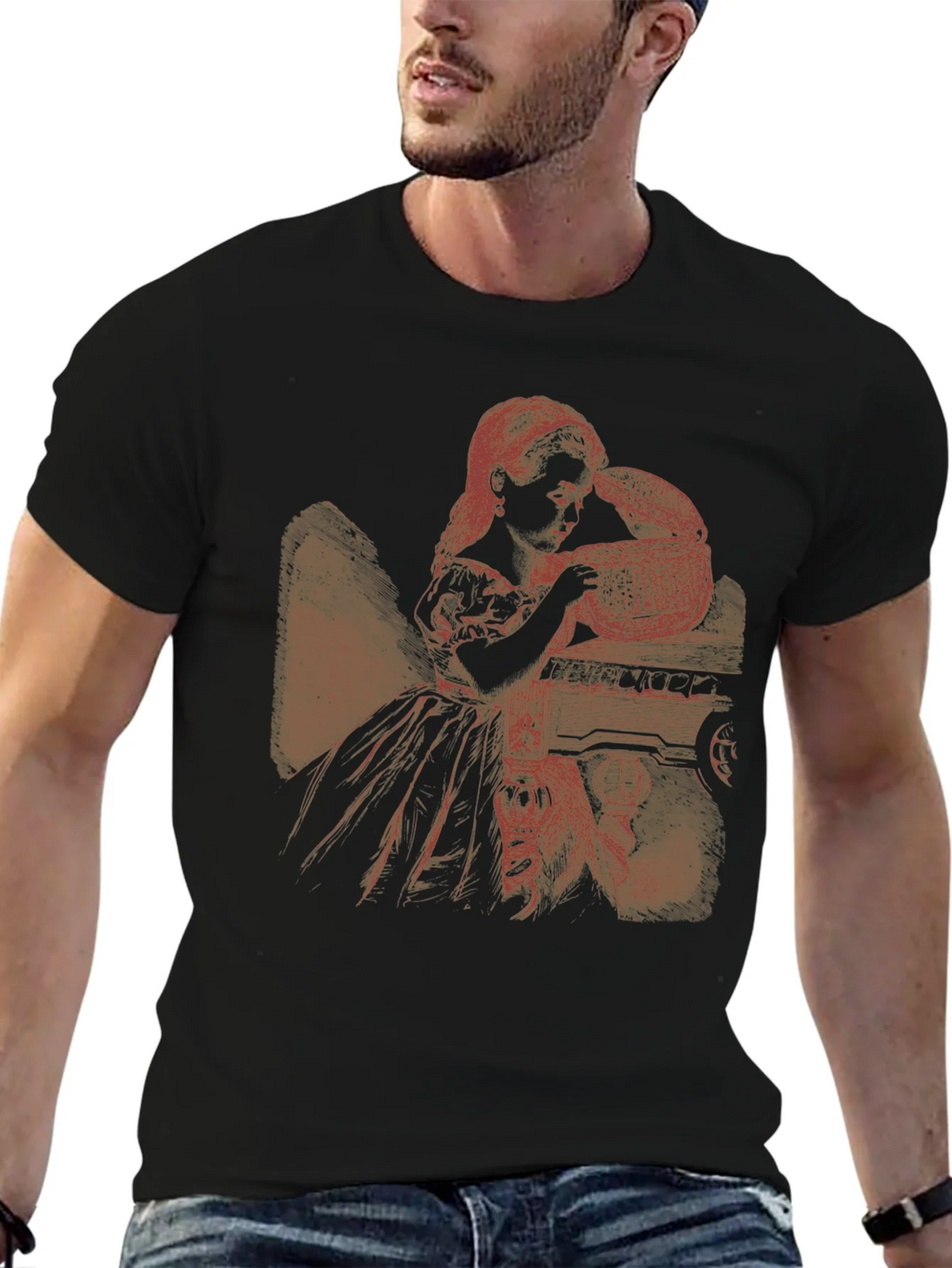 Graphic Print Tee - Alice Inspired