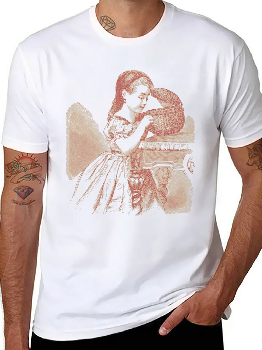 Graphic Print Tee - Alice Inspired
