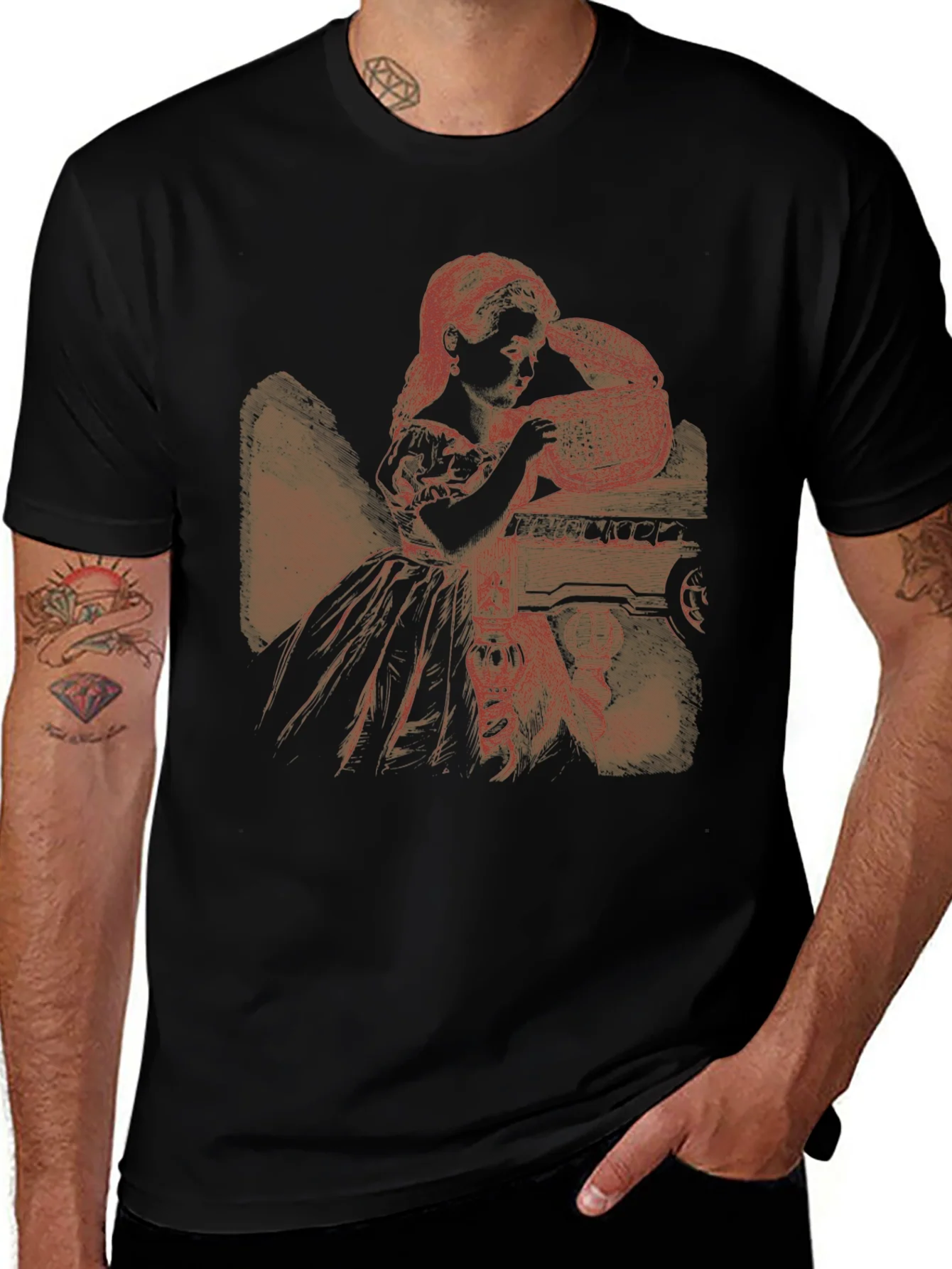 Graphic Print Tee - Alice Inspired
