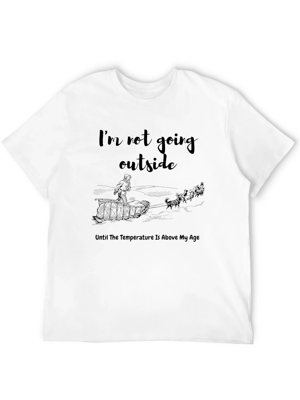Funny Im Not Going Outside Winter T-Shirt