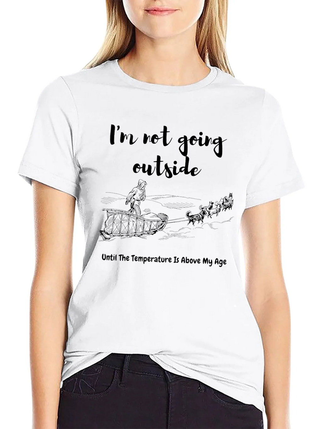 Funny Im Not Going Outside Winter T-Shirt