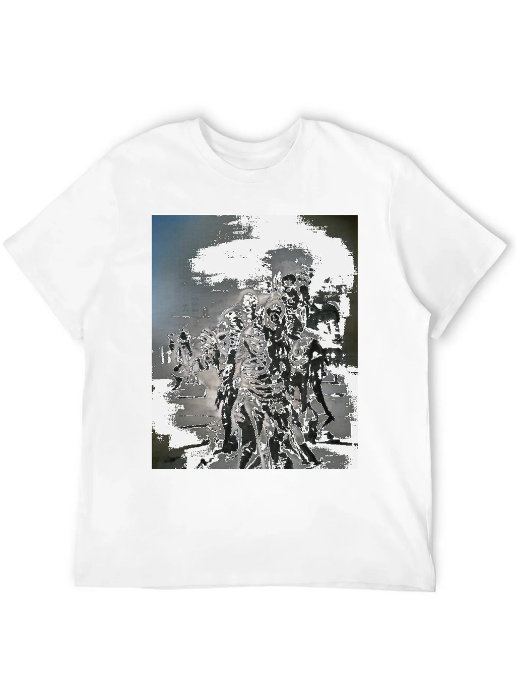 Zombie Horde Graphic Tee - Black Cotton T-Shirt