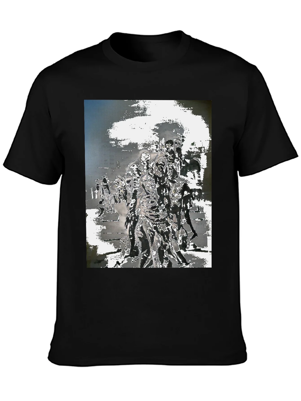 Zombie Horde Graphic Tee - Black Cotton T-Shirt