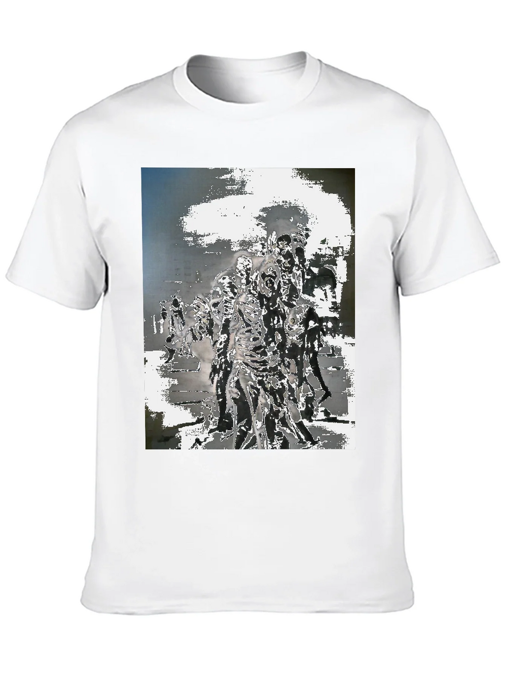Zombie Horde Graphic Tee - Black Cotton T-Shirt