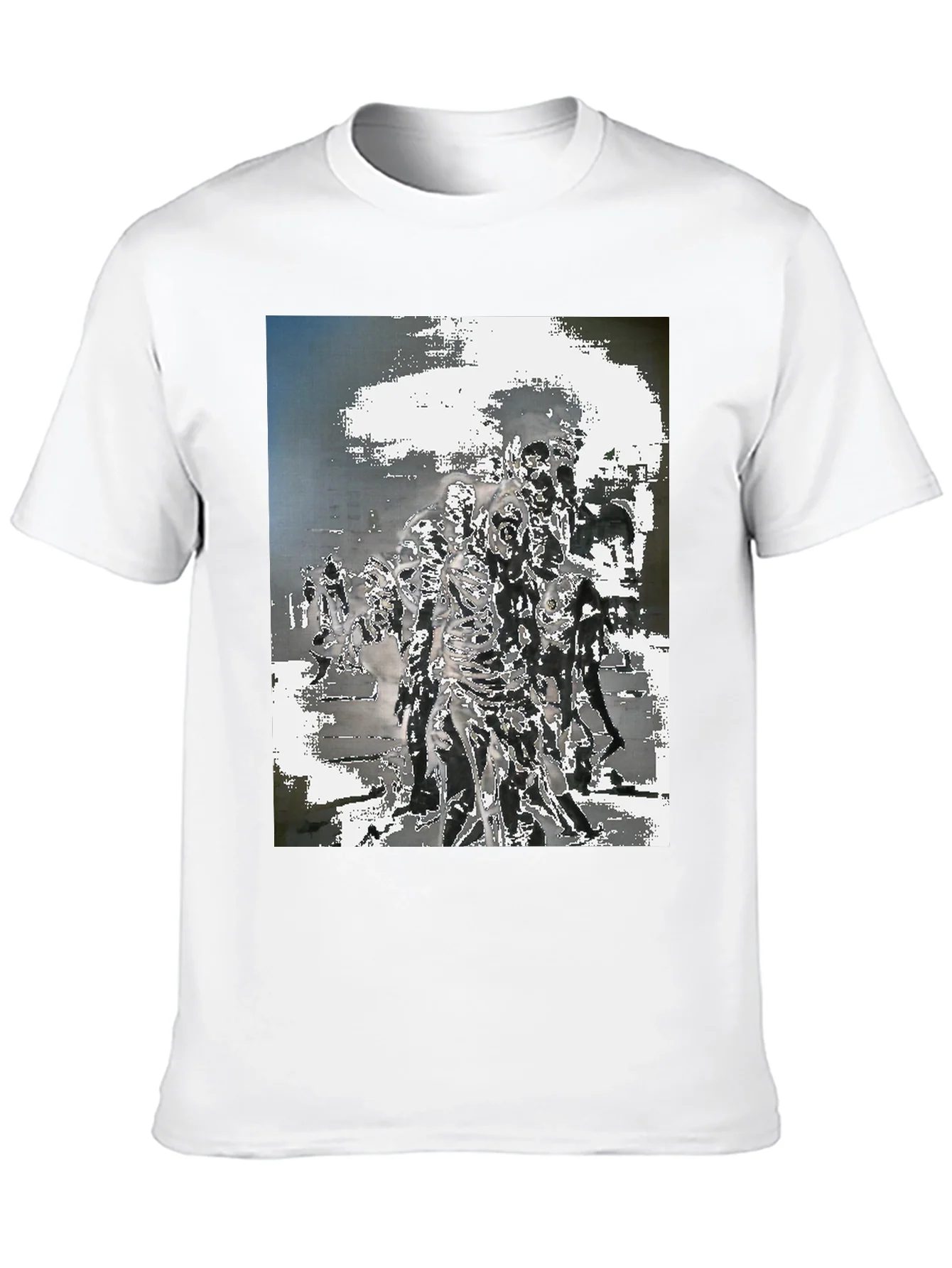 Zombie Horde Graphic Tee - Black Cotton T-Shirt