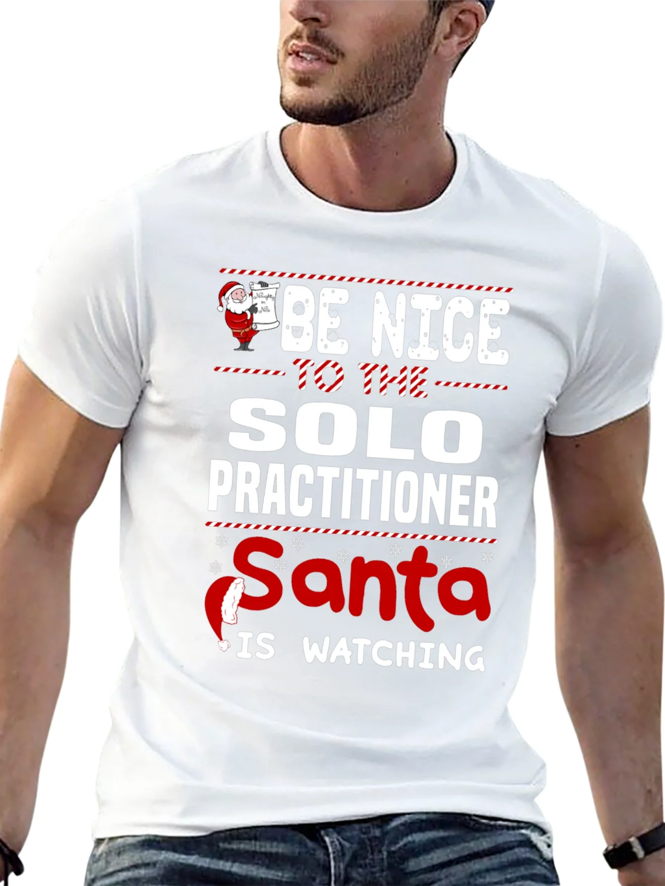 Be Nice to The Solo Practitioner Santa is Watching T-Shirt