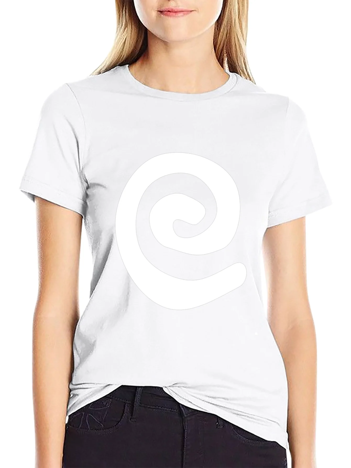 Swirl Graphic Black Tee