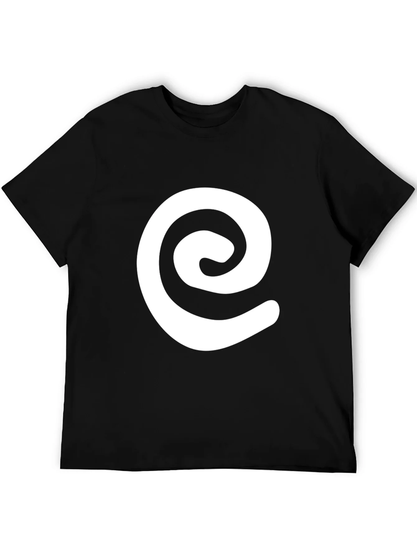 Swirl Graphic Black Tee