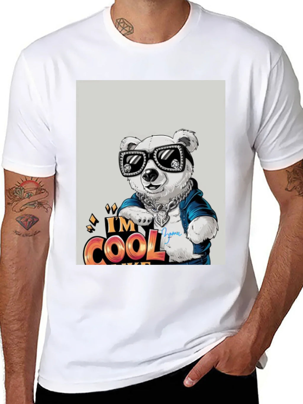 Cool Bear Graphic Tee - Trendy Streetwear