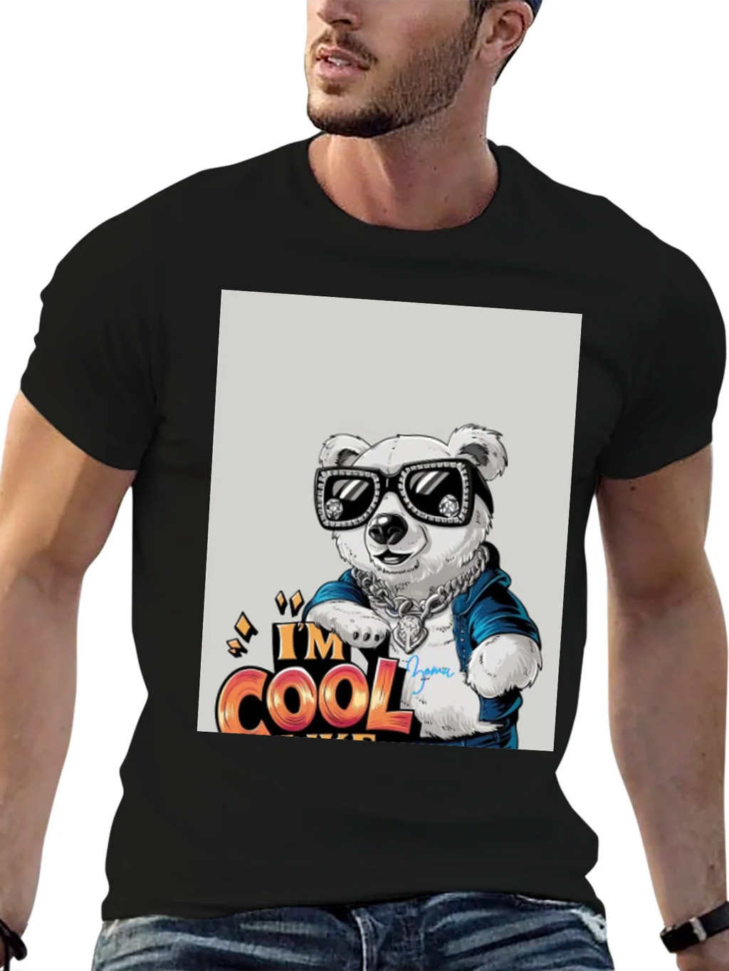 Cool Bear Graphic Tee - Trendy Streetwear