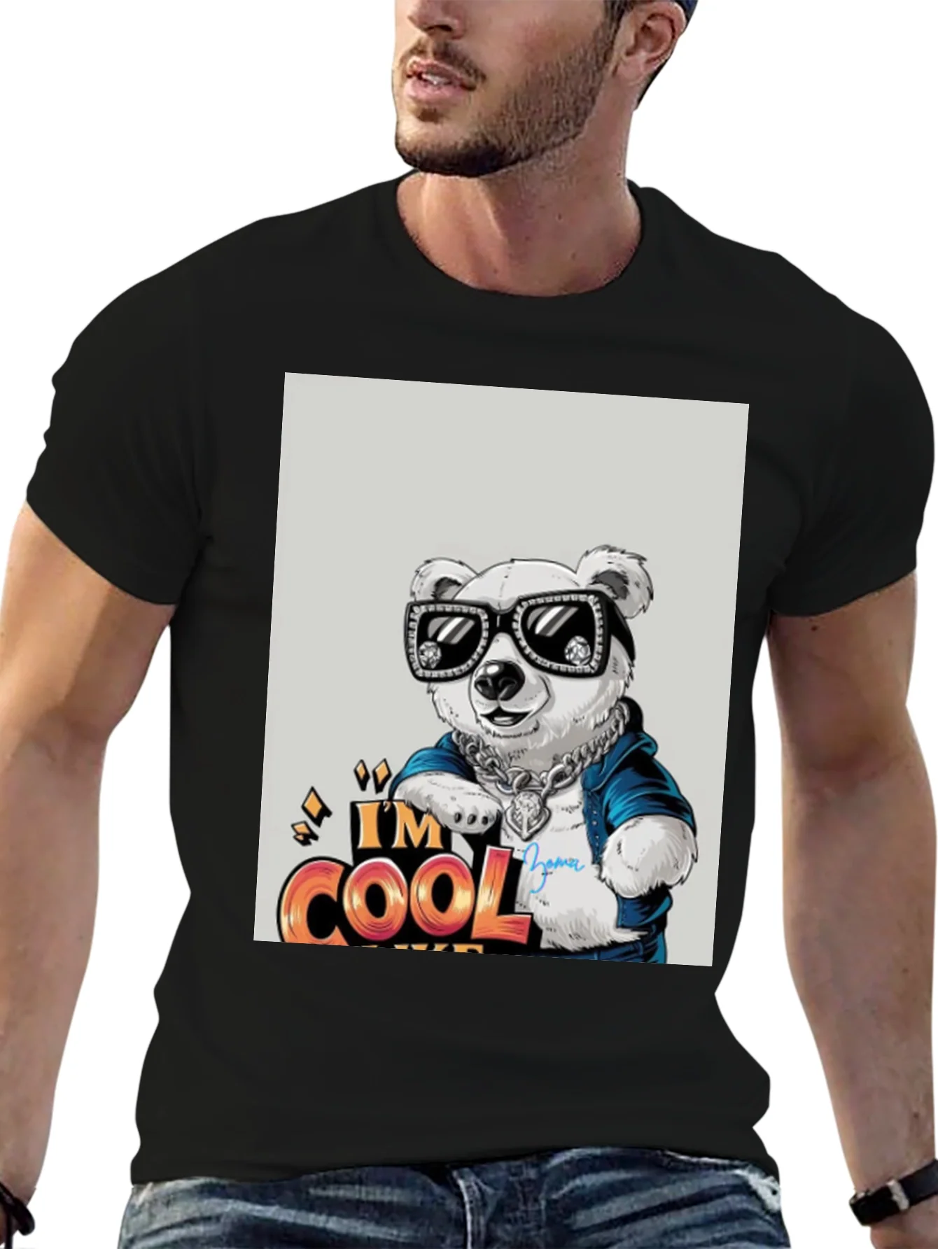 Cool Bear Graphic Tee - Trendy Streetwear