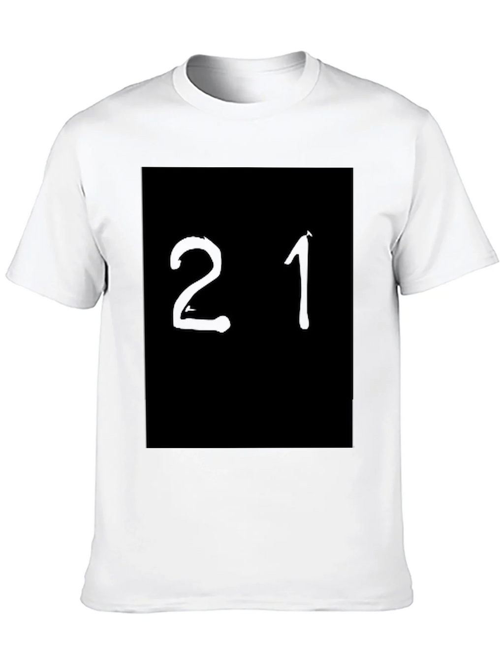 Black T-Shirt with 21 Design