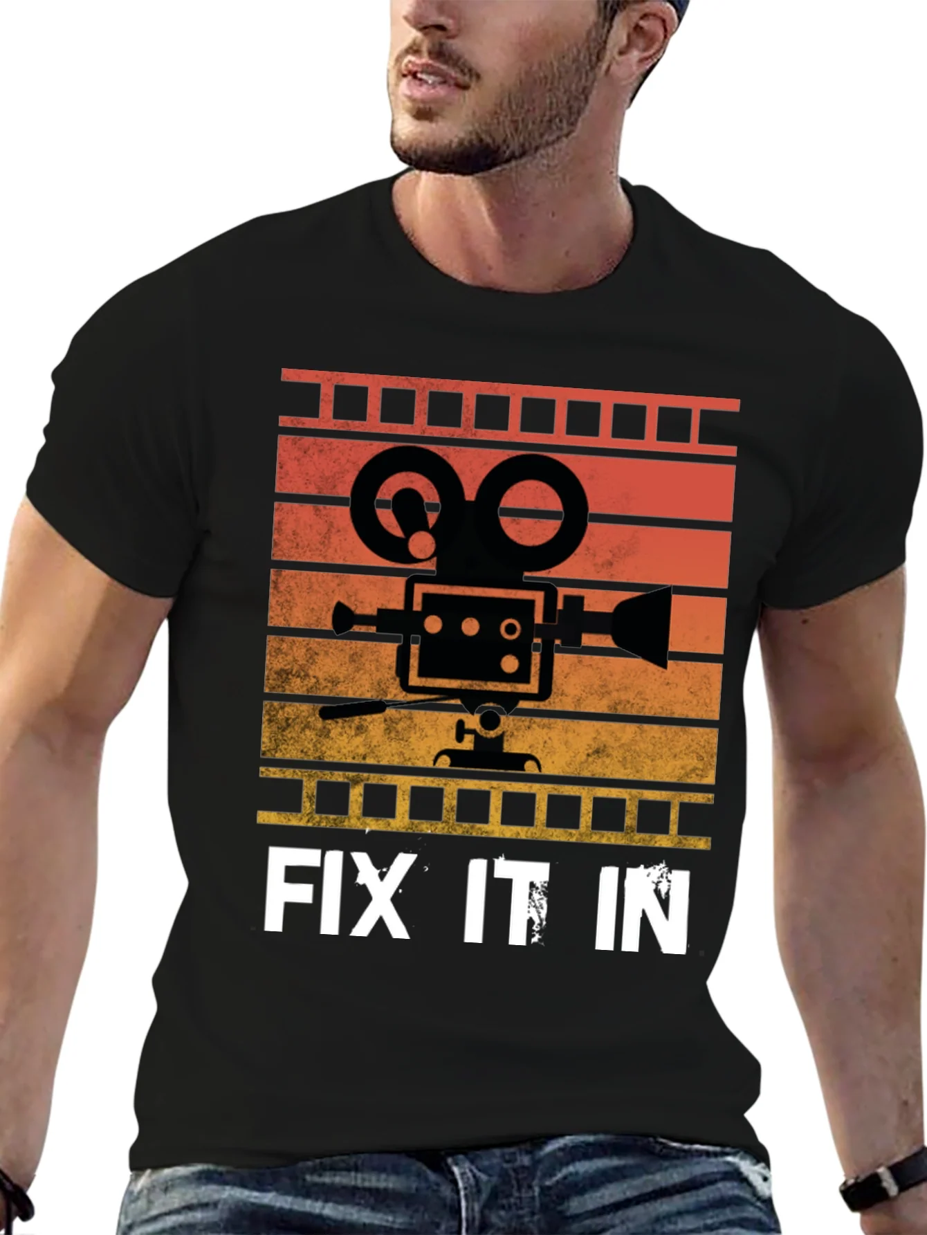 Vintage Film Camera T-Shirt - Fix It In Post