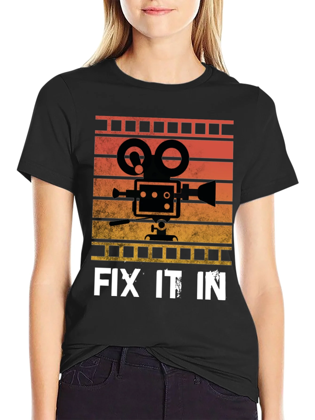 Vintage Film Camera T-Shirt - Fix It In Post