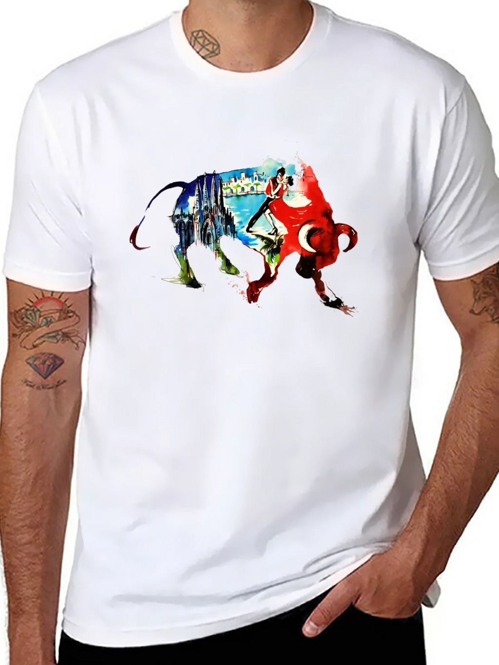 Bull Silhouette Istanbul T-Shirt
