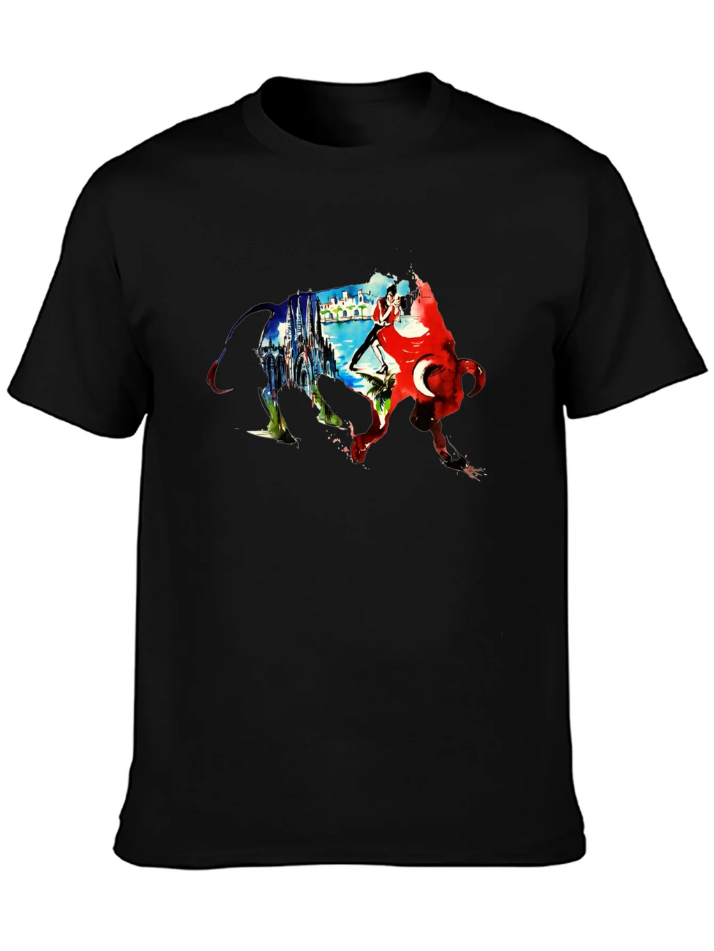 Bull Silhouette Istanbul T-Shirt