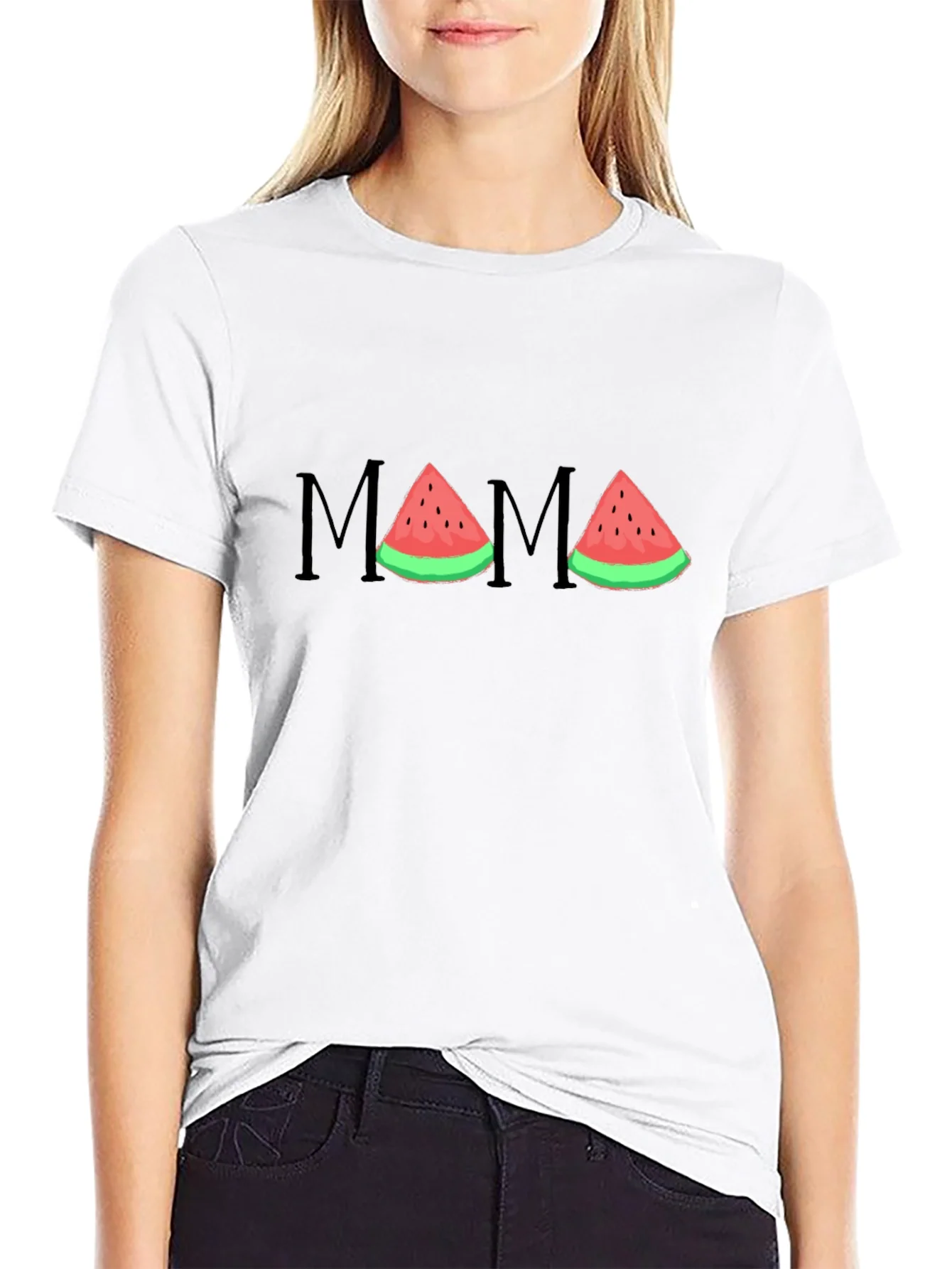 Mama Watermelon Graphic T-Shirt
