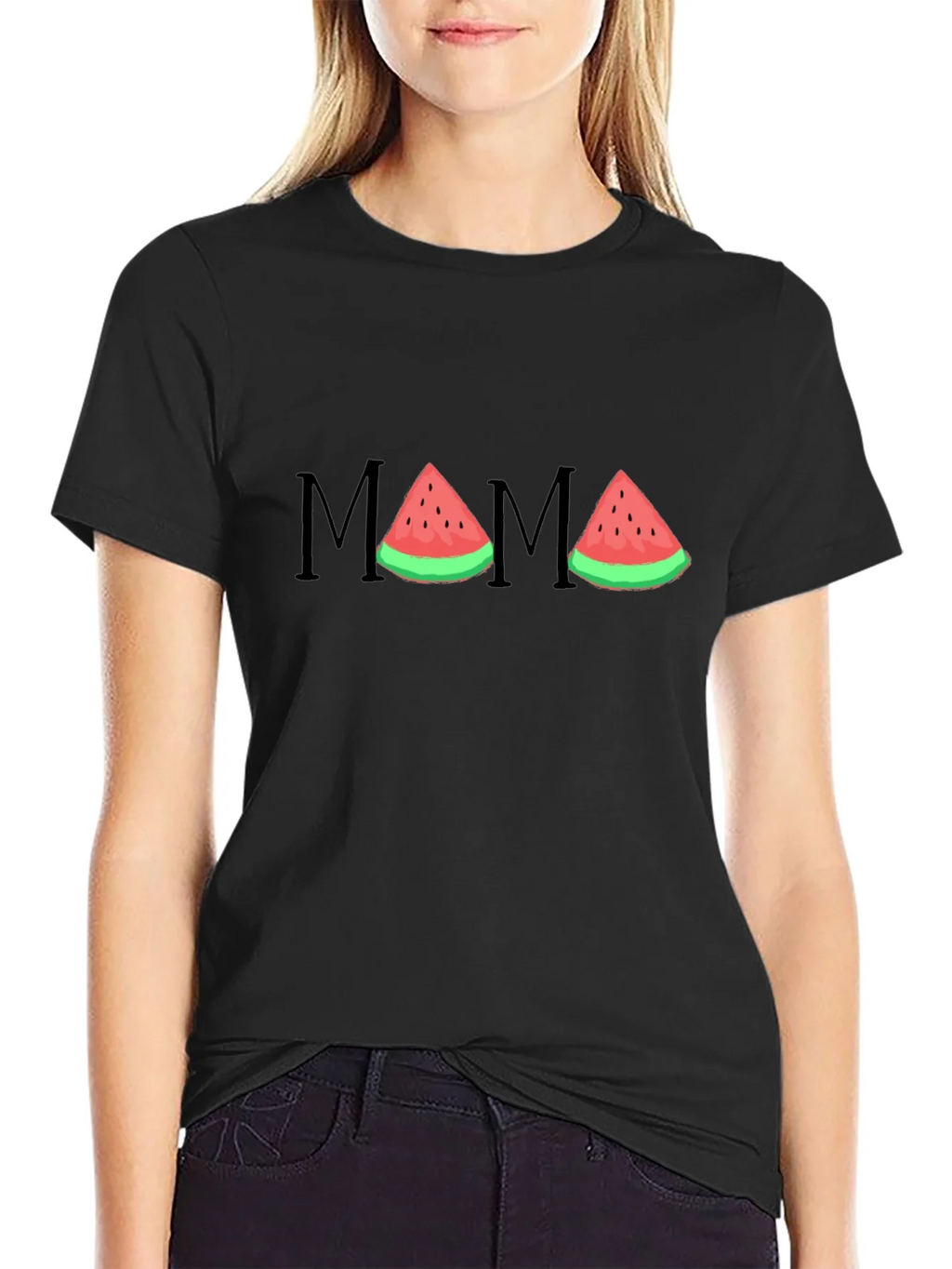 Mama Watermelon Graphic T-Shirt