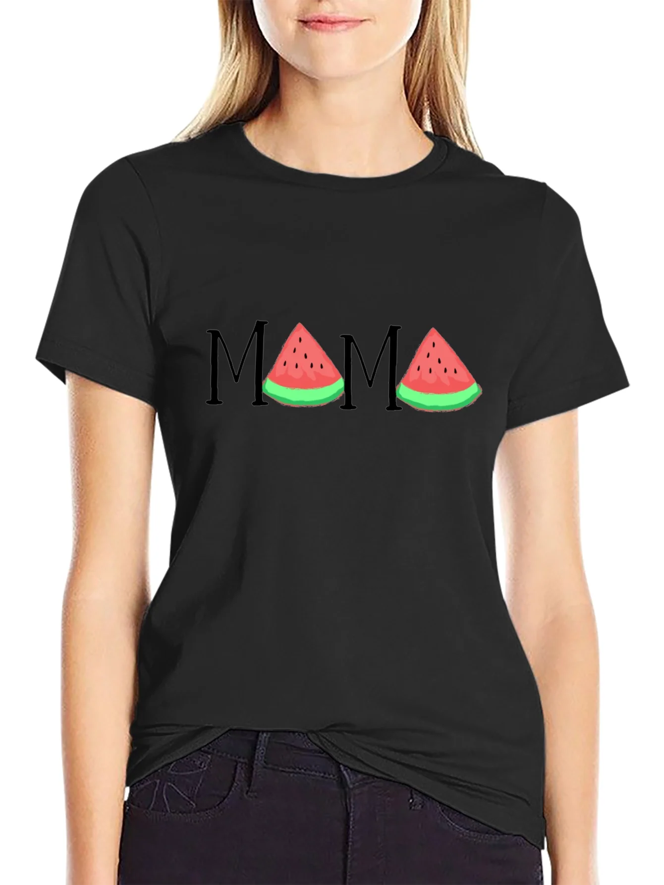 Mama Watermelon Graphic T-Shirt