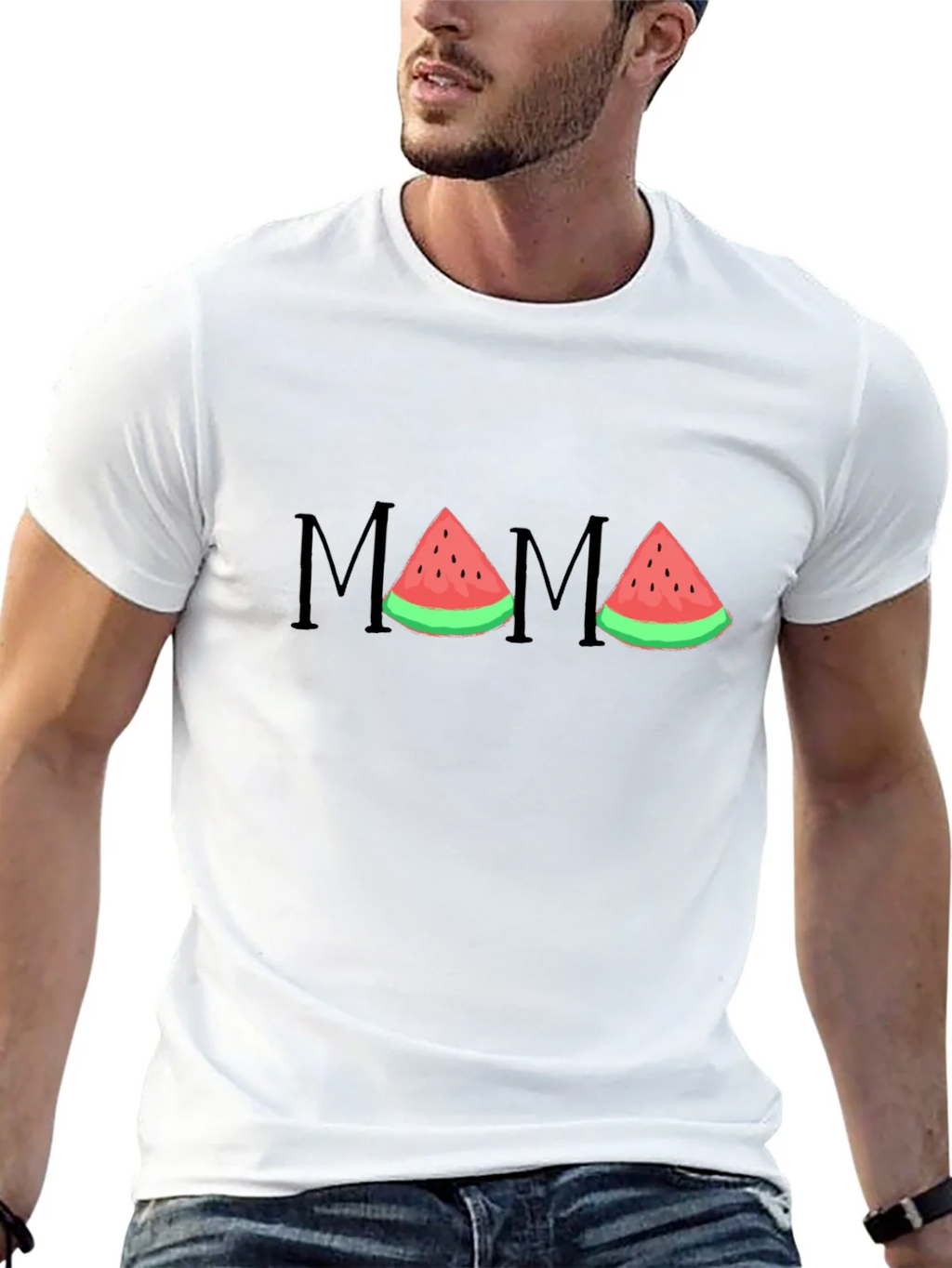Mama Watermelon Graphic T-Shirt