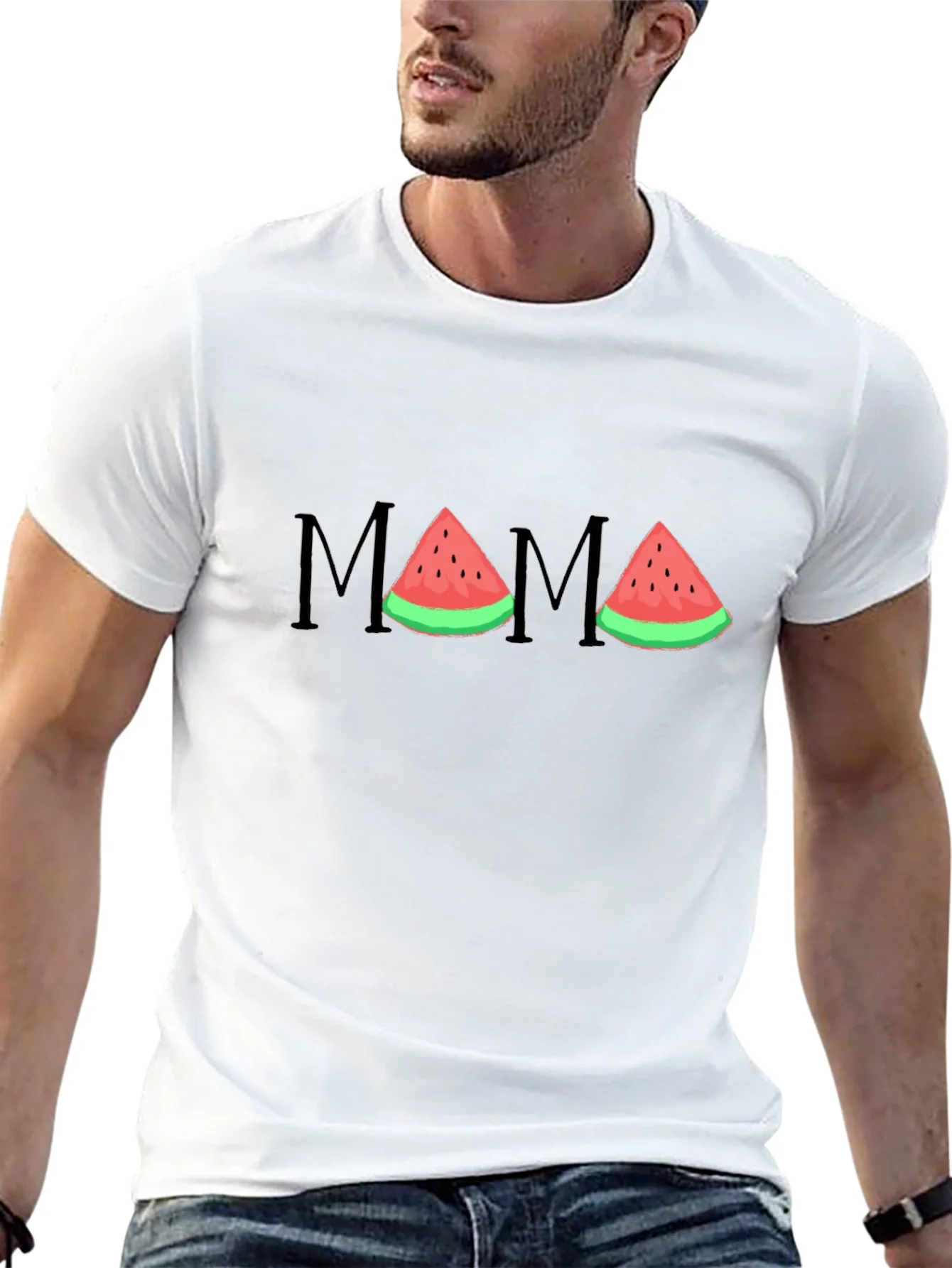 Mama Watermelon Graphic T-Shirt