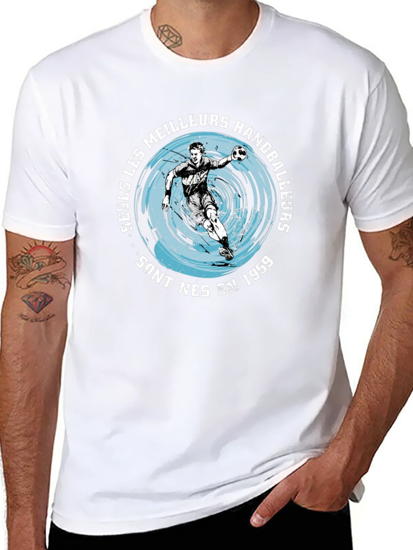 Handball Player Graphic Tee - Born in 1959