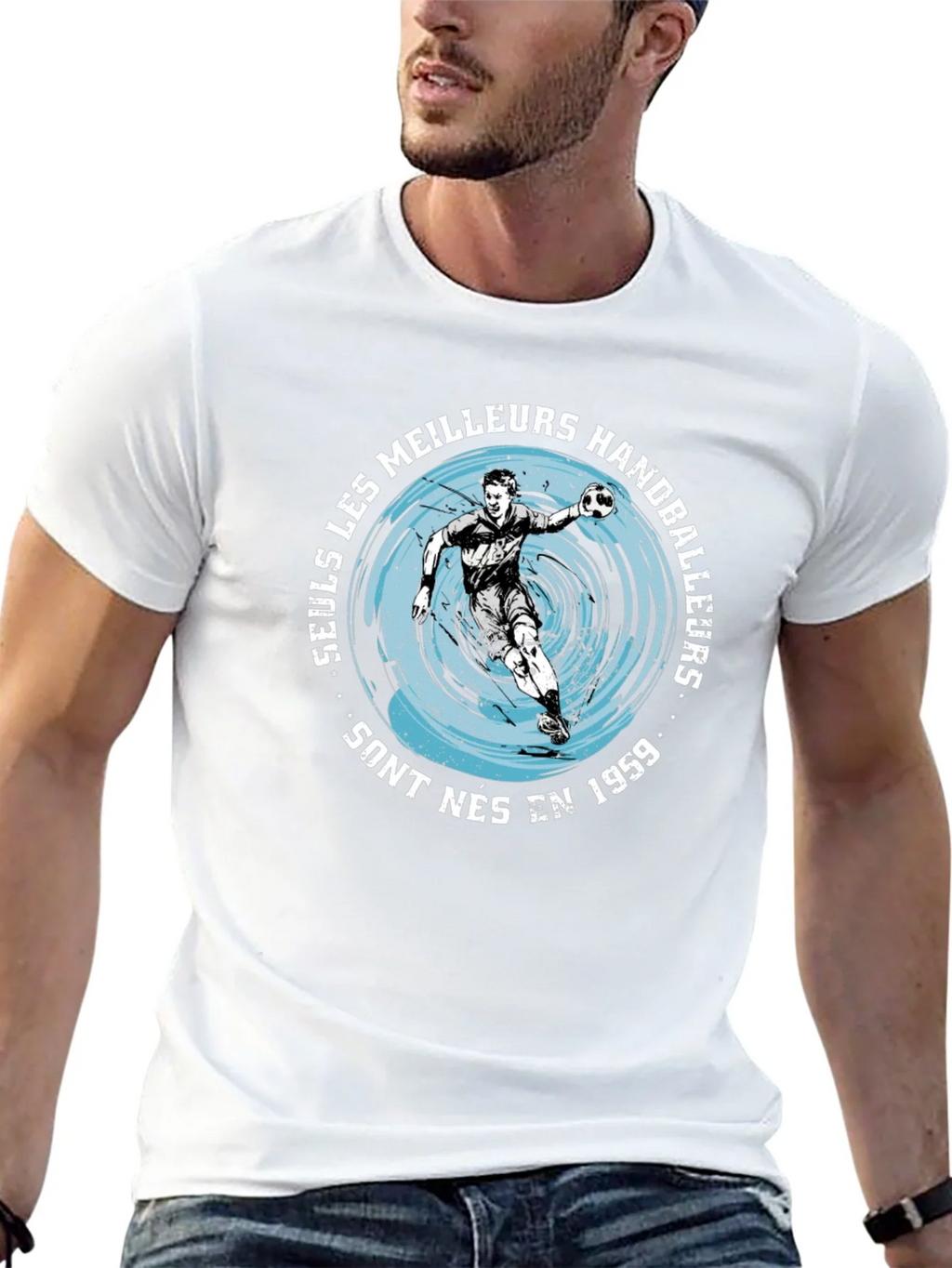 Handball Player Graphic Tee - Born in 1959