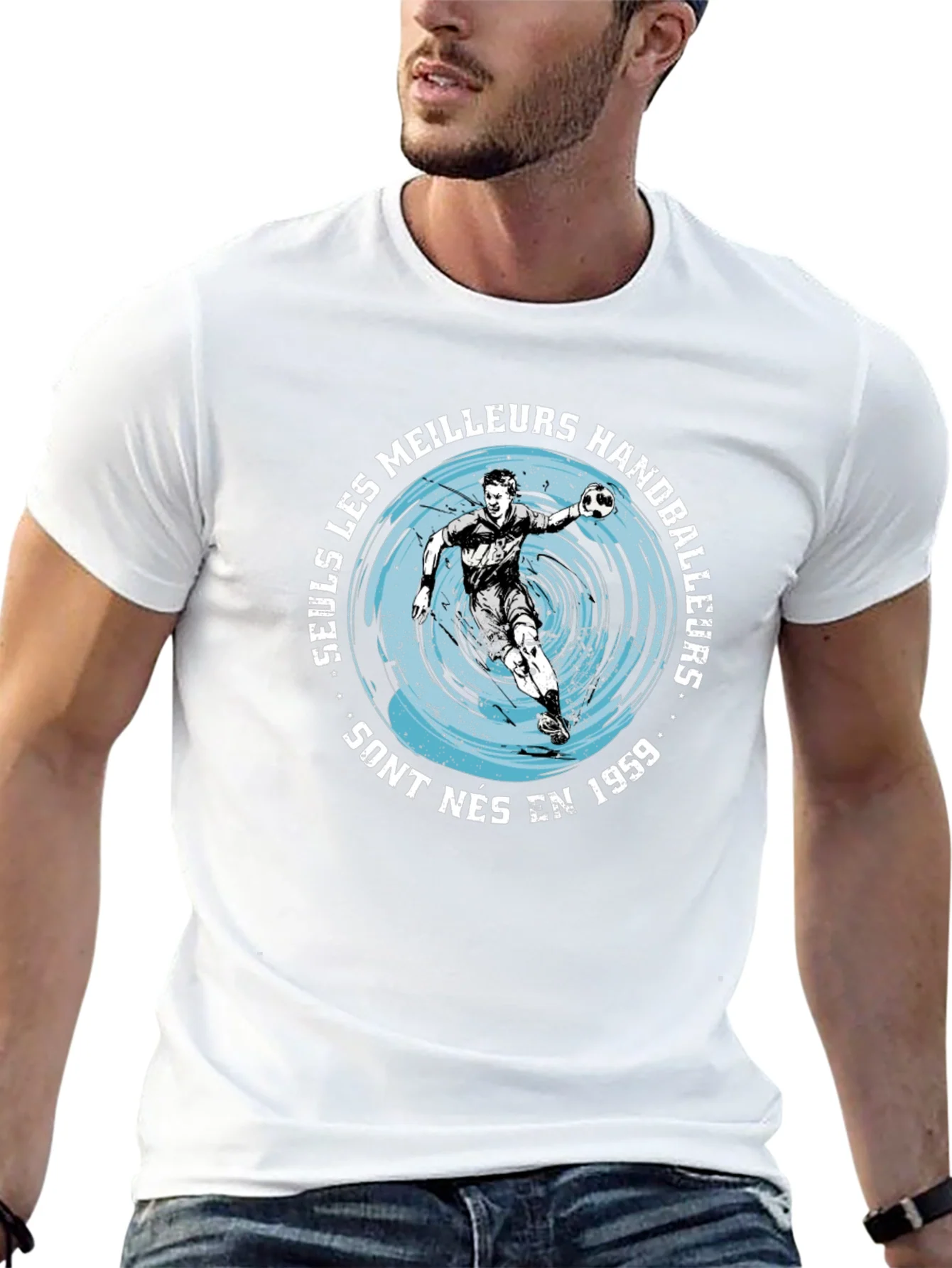 Handball Player Graphic Tee - Born in 1959