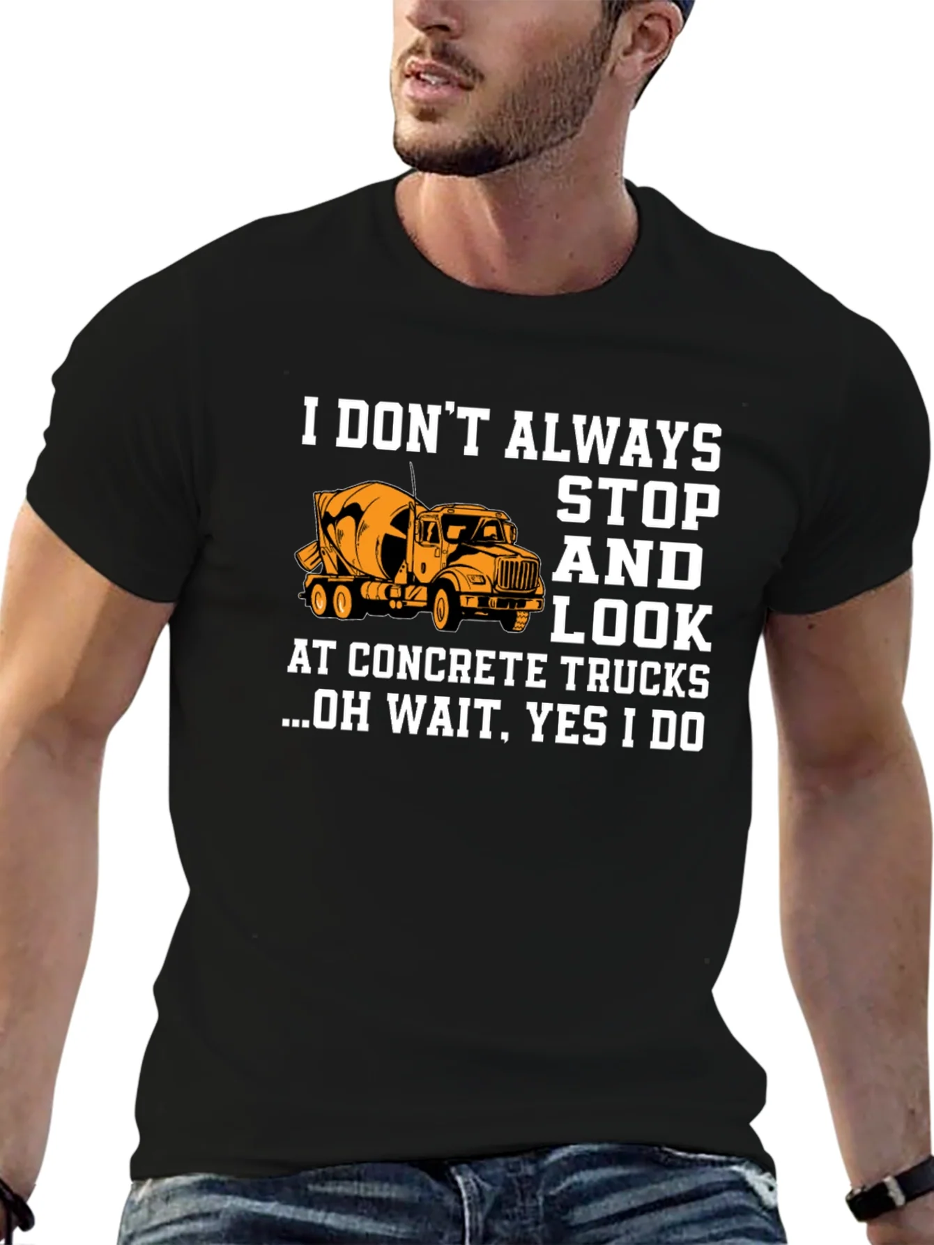 Concrete Truck Lover Graphic T-Shirt