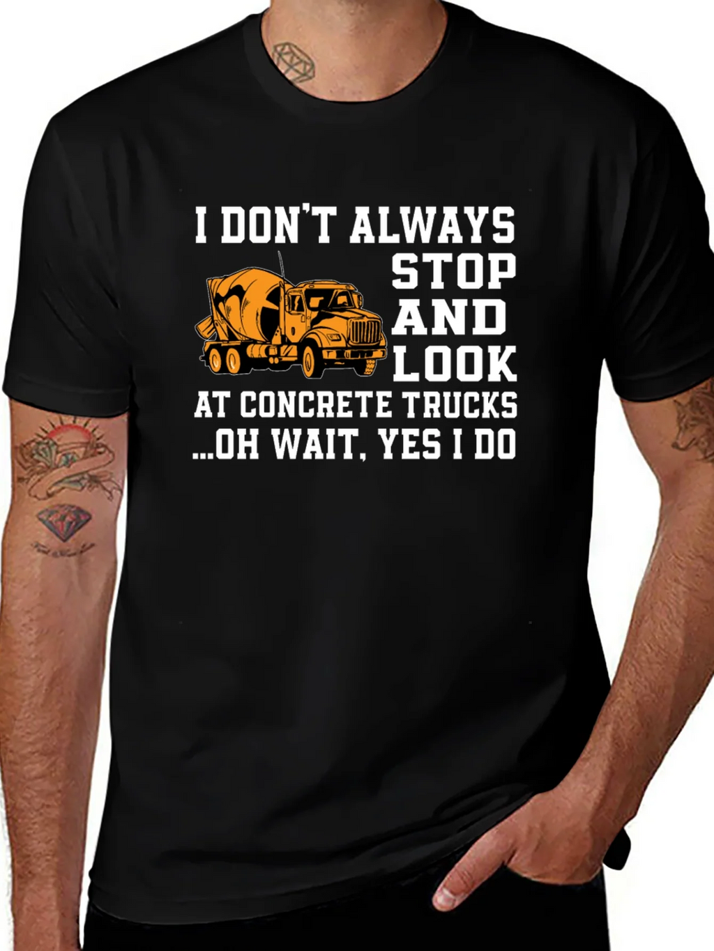 Concrete Truck Lover Graphic T-Shirt