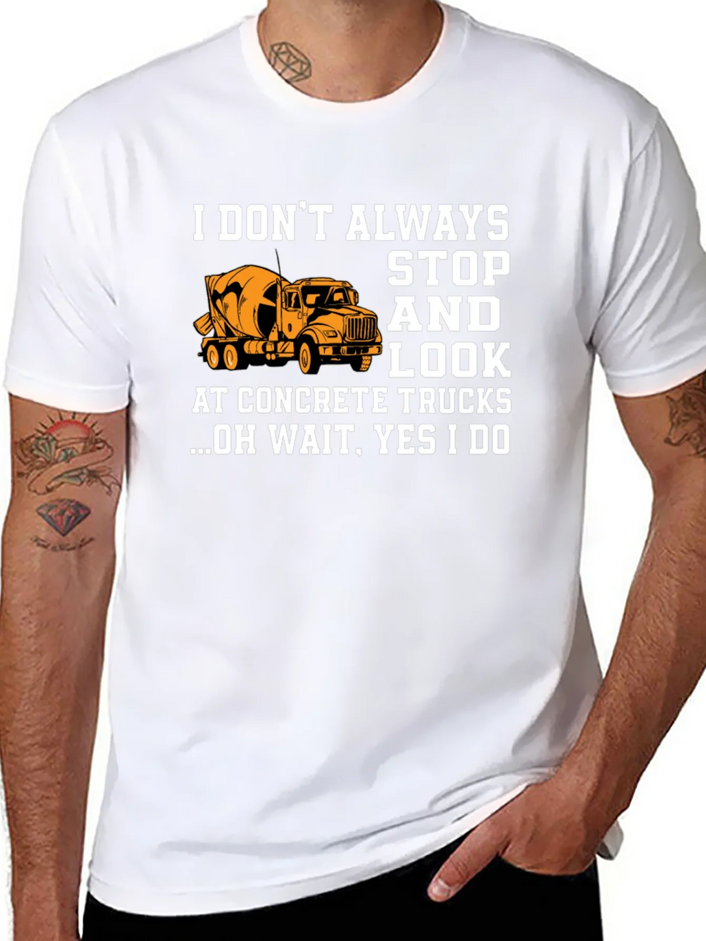 Concrete Truck Lover Graphic T-Shirt