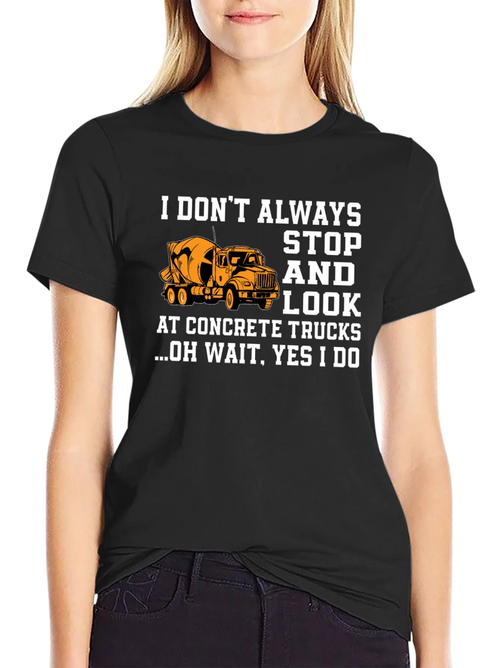 Concrete Truck Lover Graphic T-Shirt