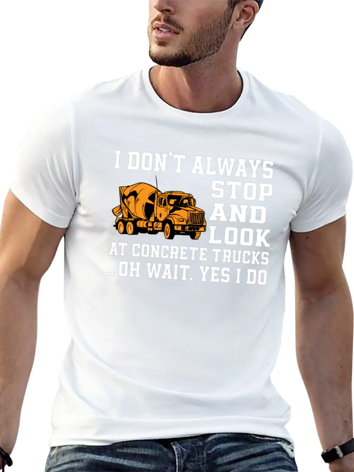 Concrete Truck Lover Graphic T-Shirt