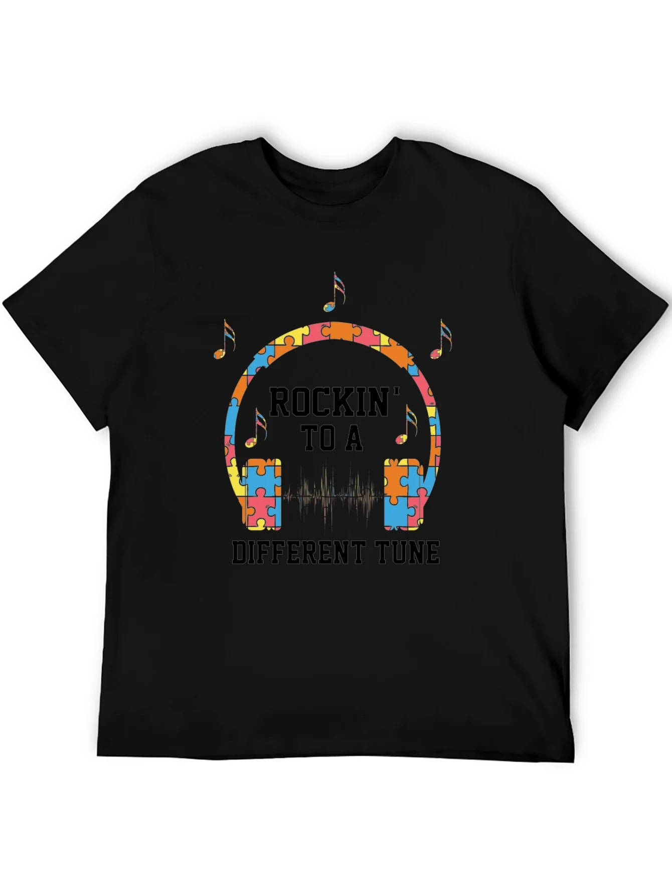 Rockin to a Different Tune Autism T-Shirt