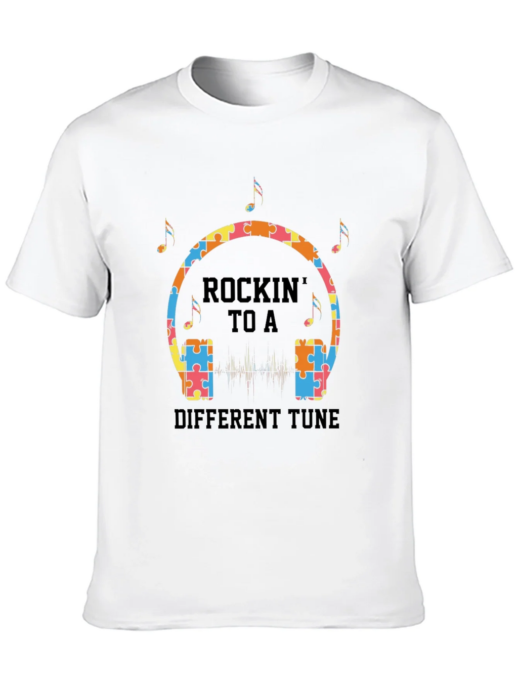 Rockin to a Different Tune Autism T-Shirt