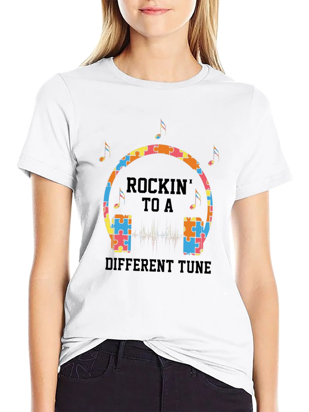Rockin to a Different Tune Autism T-Shirt