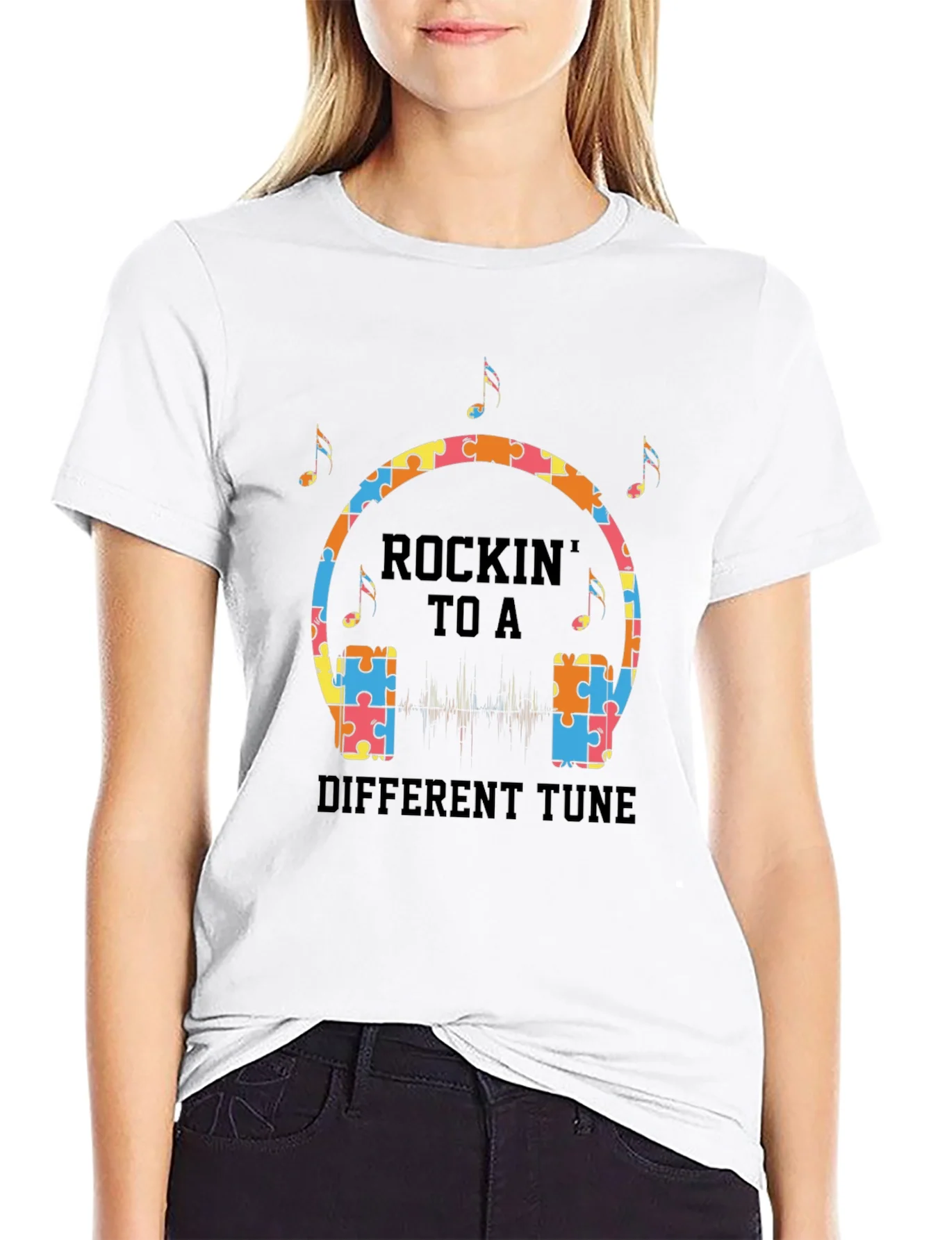 Rockin to a Different Tune Autism T-Shirt