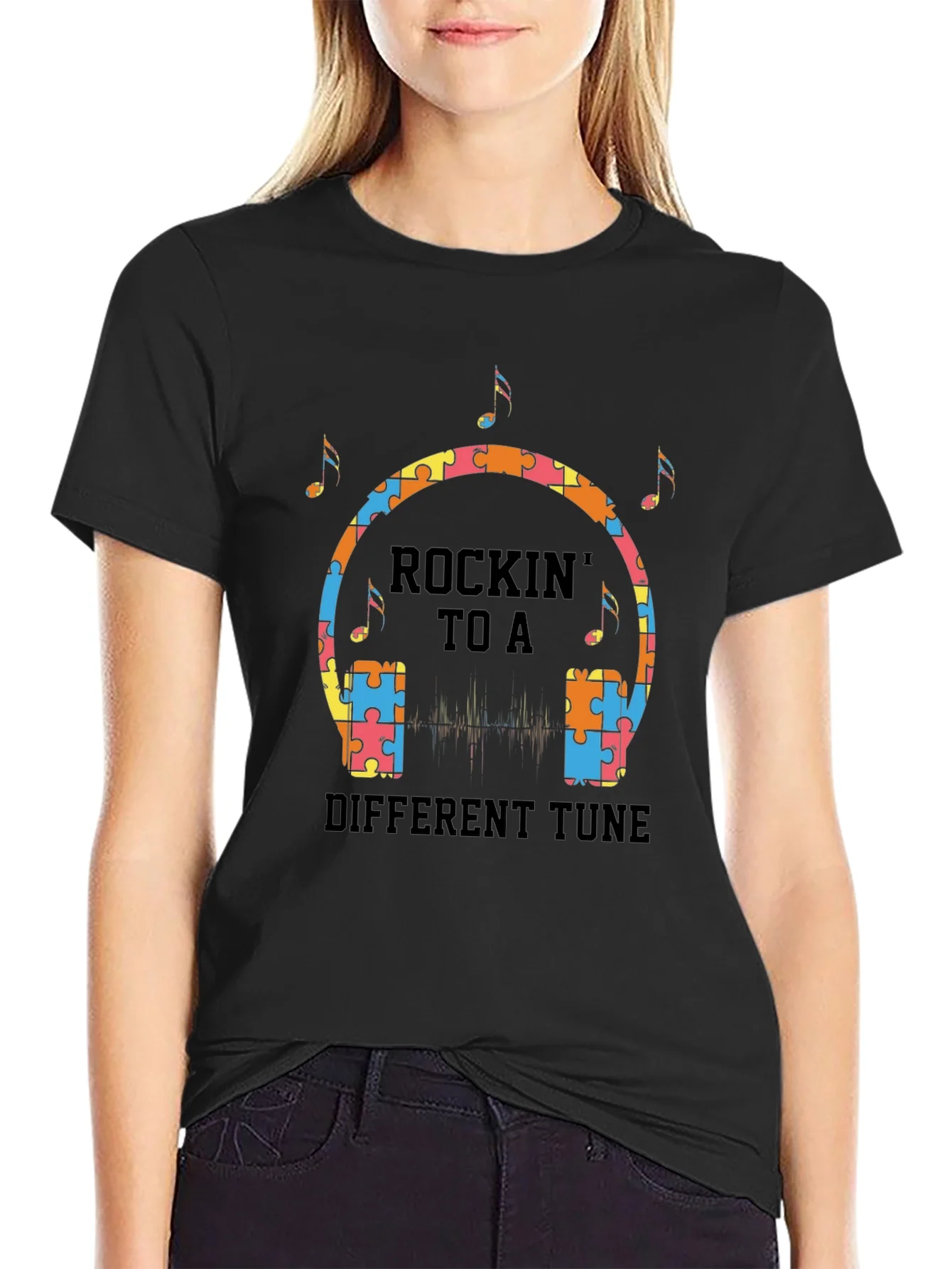 Rockin to a Different Tune Autism T-Shirt