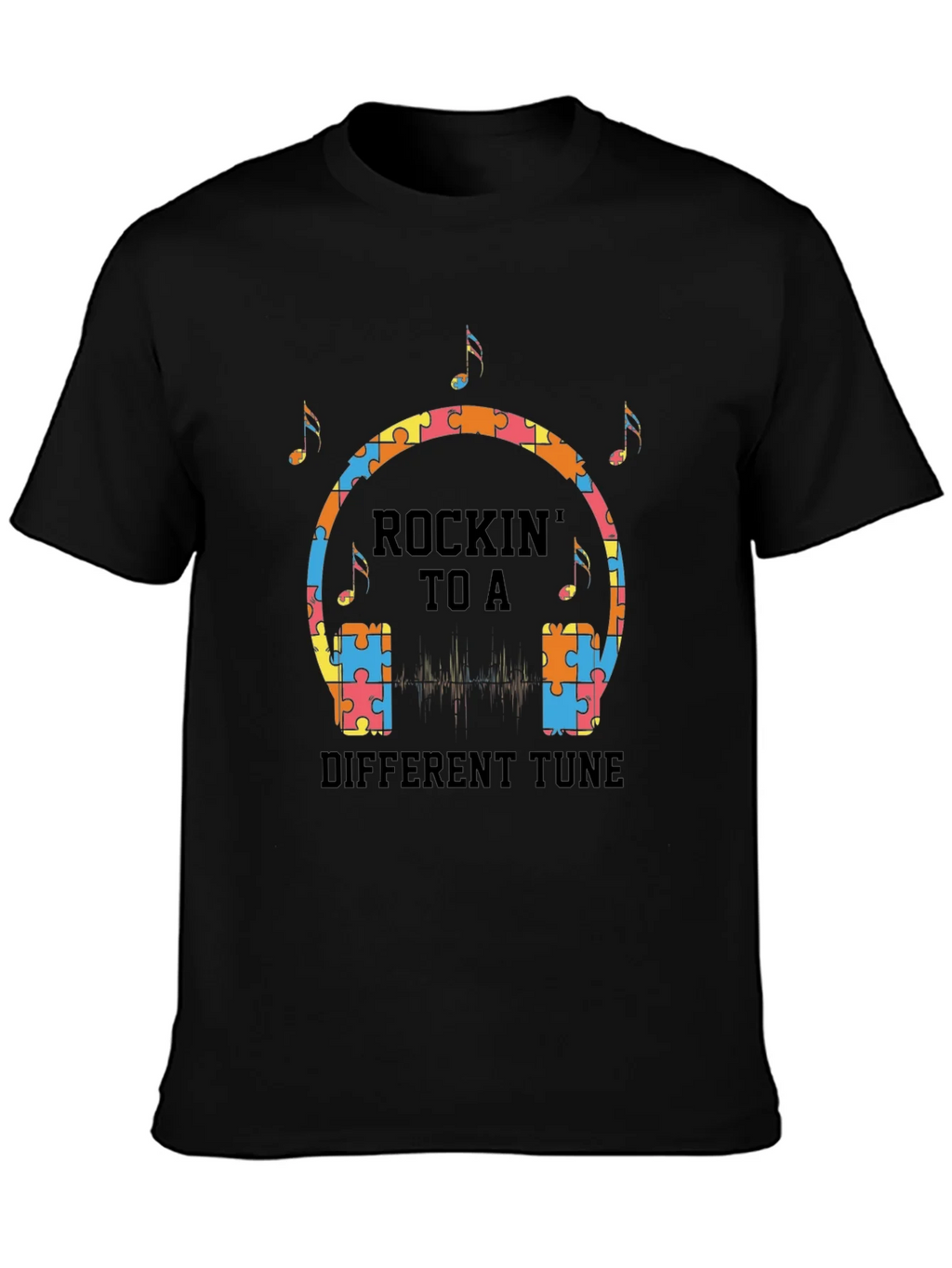 Rockin to a Different Tune Autism T-Shirt