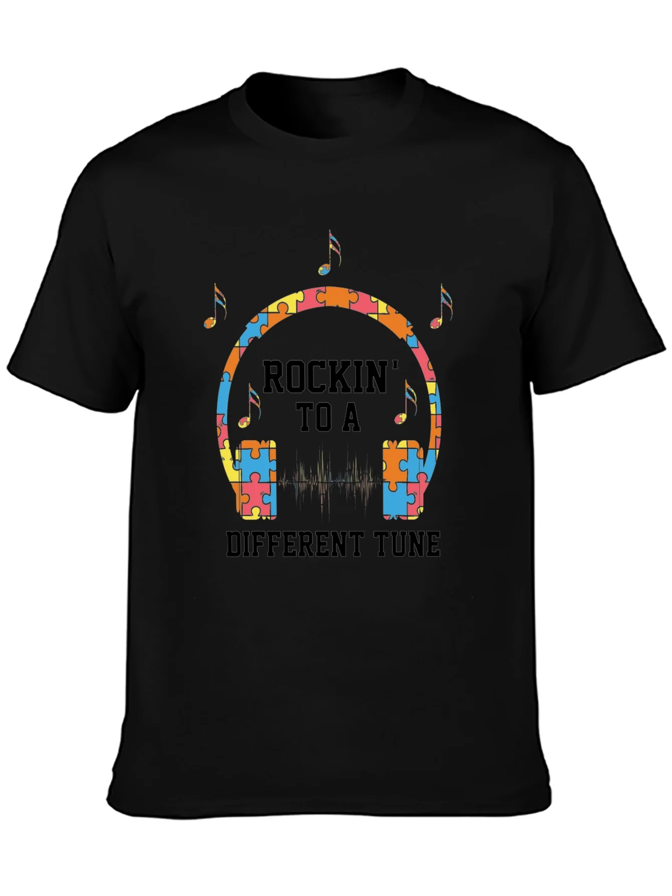 Rockin to a Different Tune Autism T-Shirt