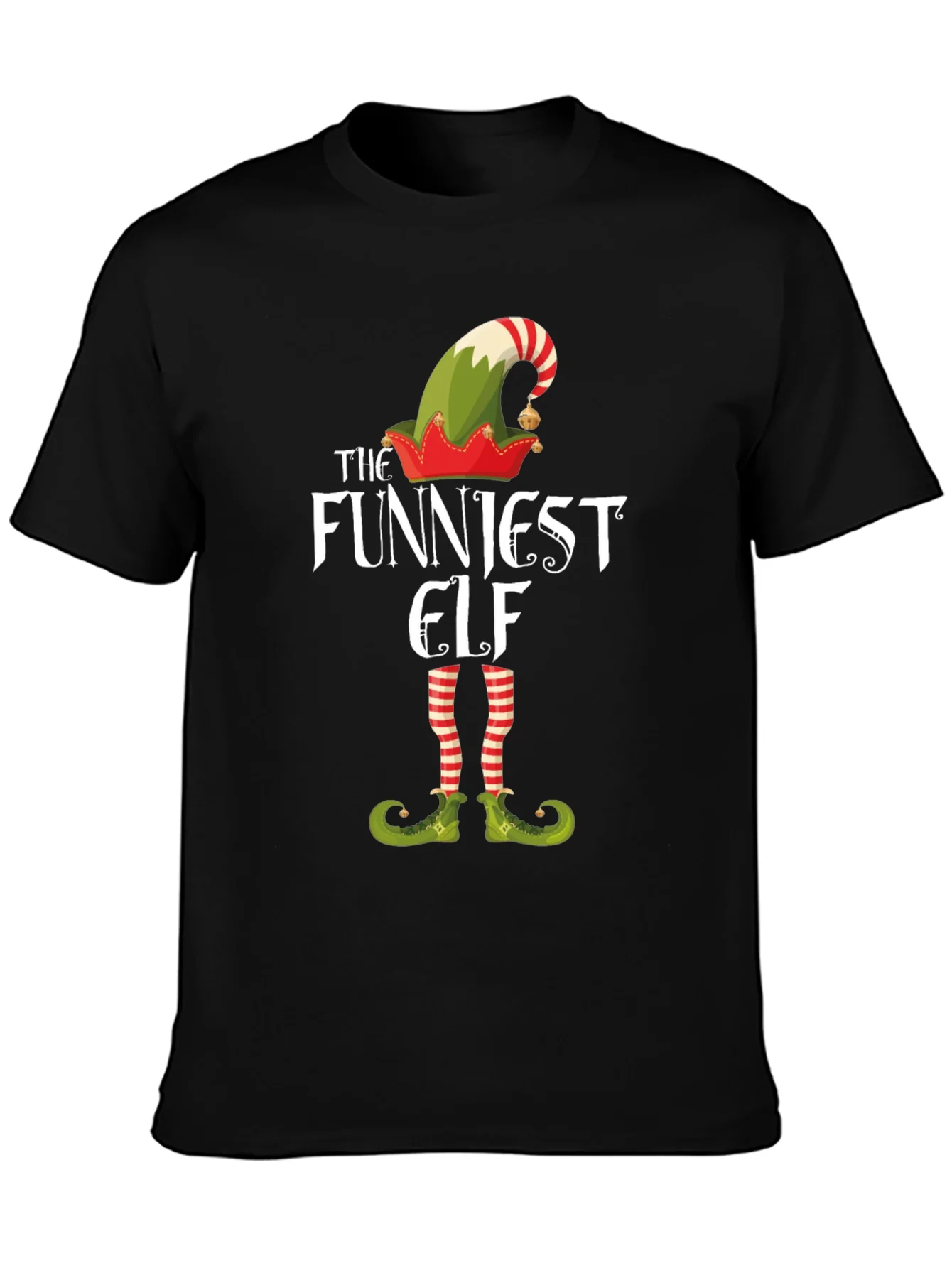 Funniest Elf Graphic Tee - Christmas Holiday Shirt