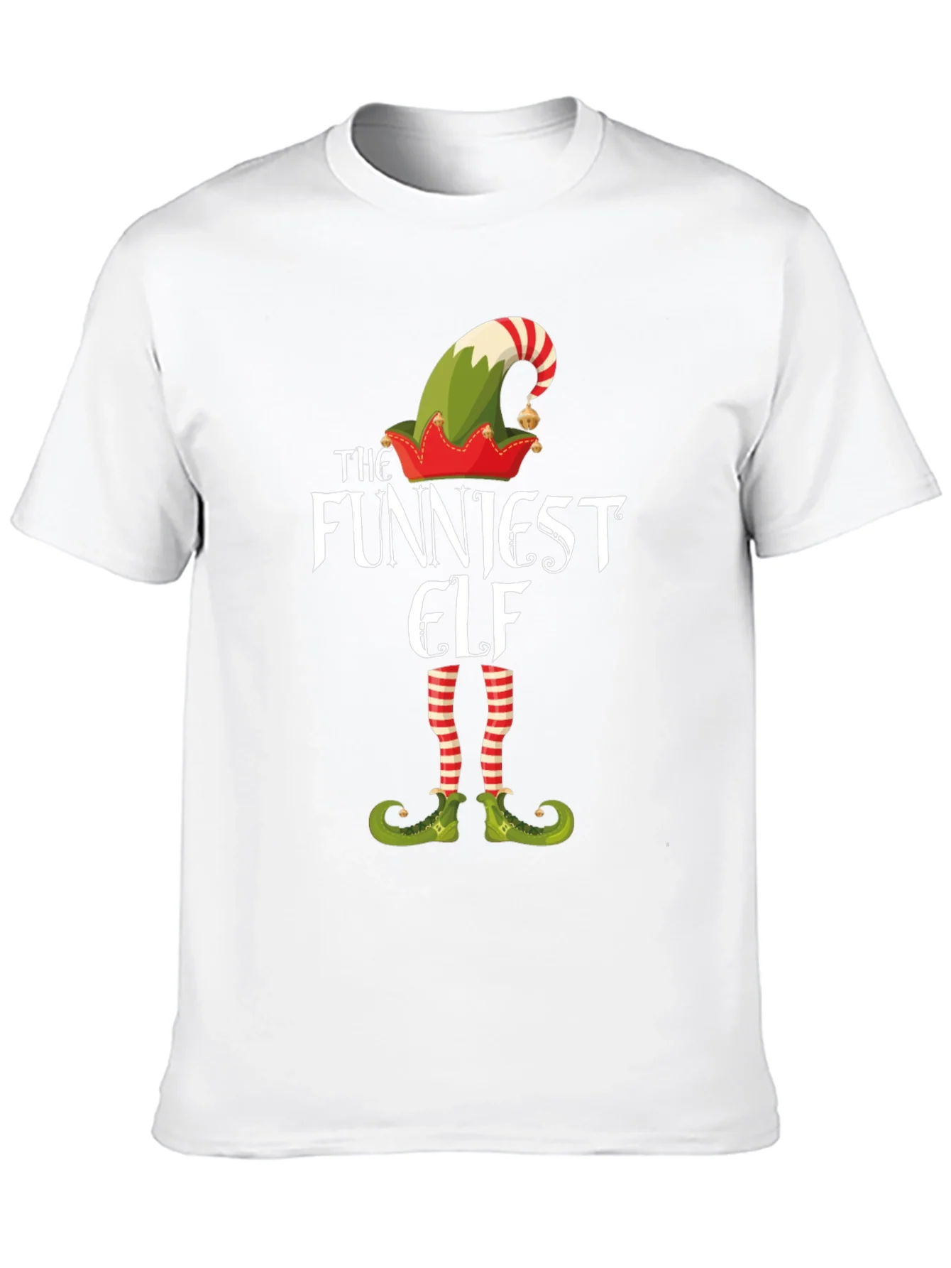 Funniest Elf Graphic Tee - Christmas Holiday Shirt