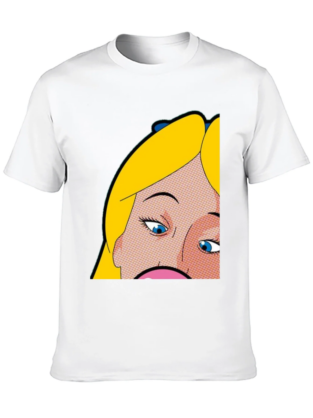 Pop Art Graphic Tee - Alice Inspired Black T-Shirt
