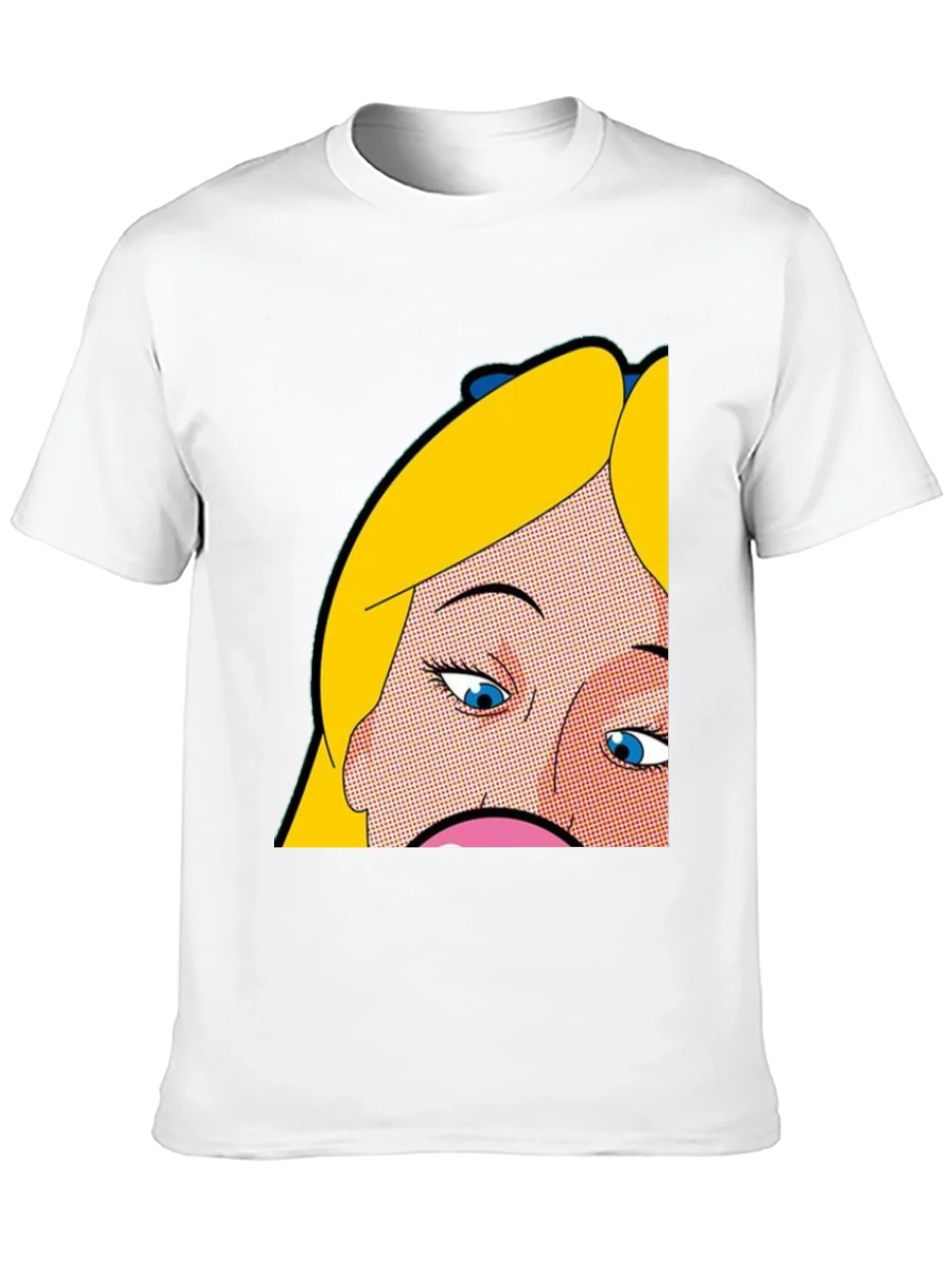 Pop Art Graphic Tee - Alice Inspired Black T-Shirt