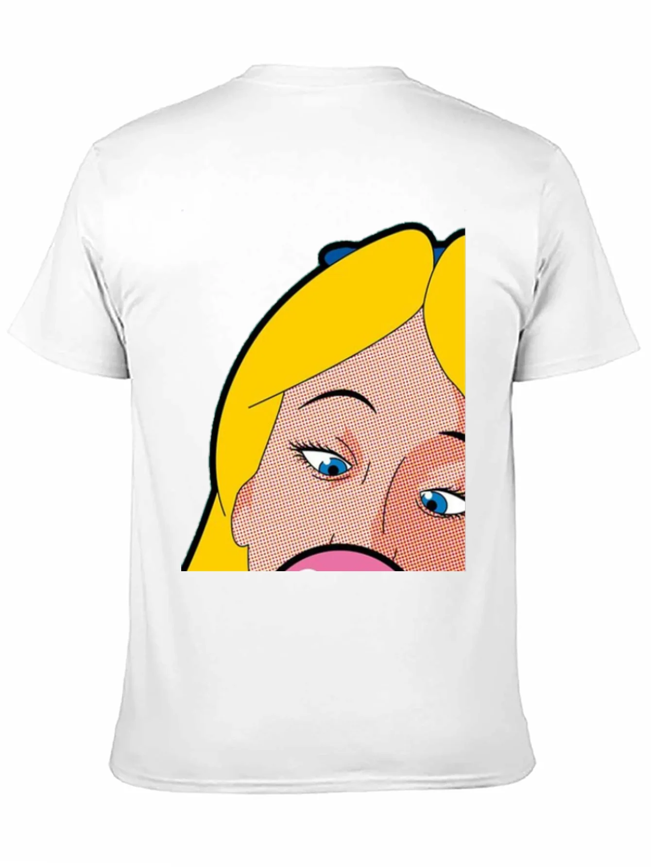 Pop Art Graphic Tee - Alice Inspired Black T-Shirt