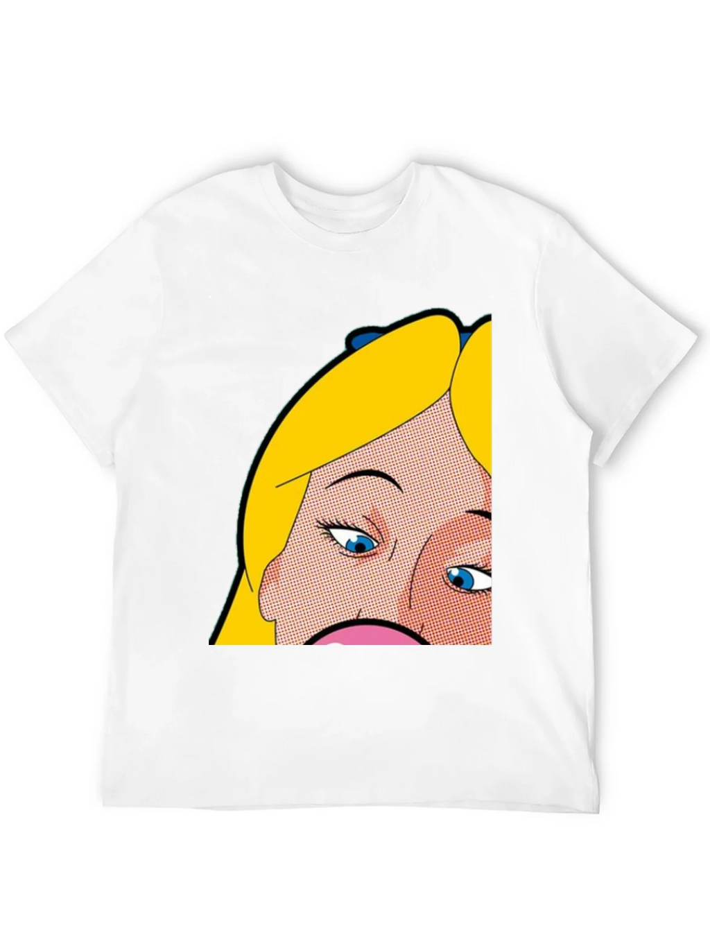 Pop Art Graphic Tee - Alice Inspired Black T-Shirt