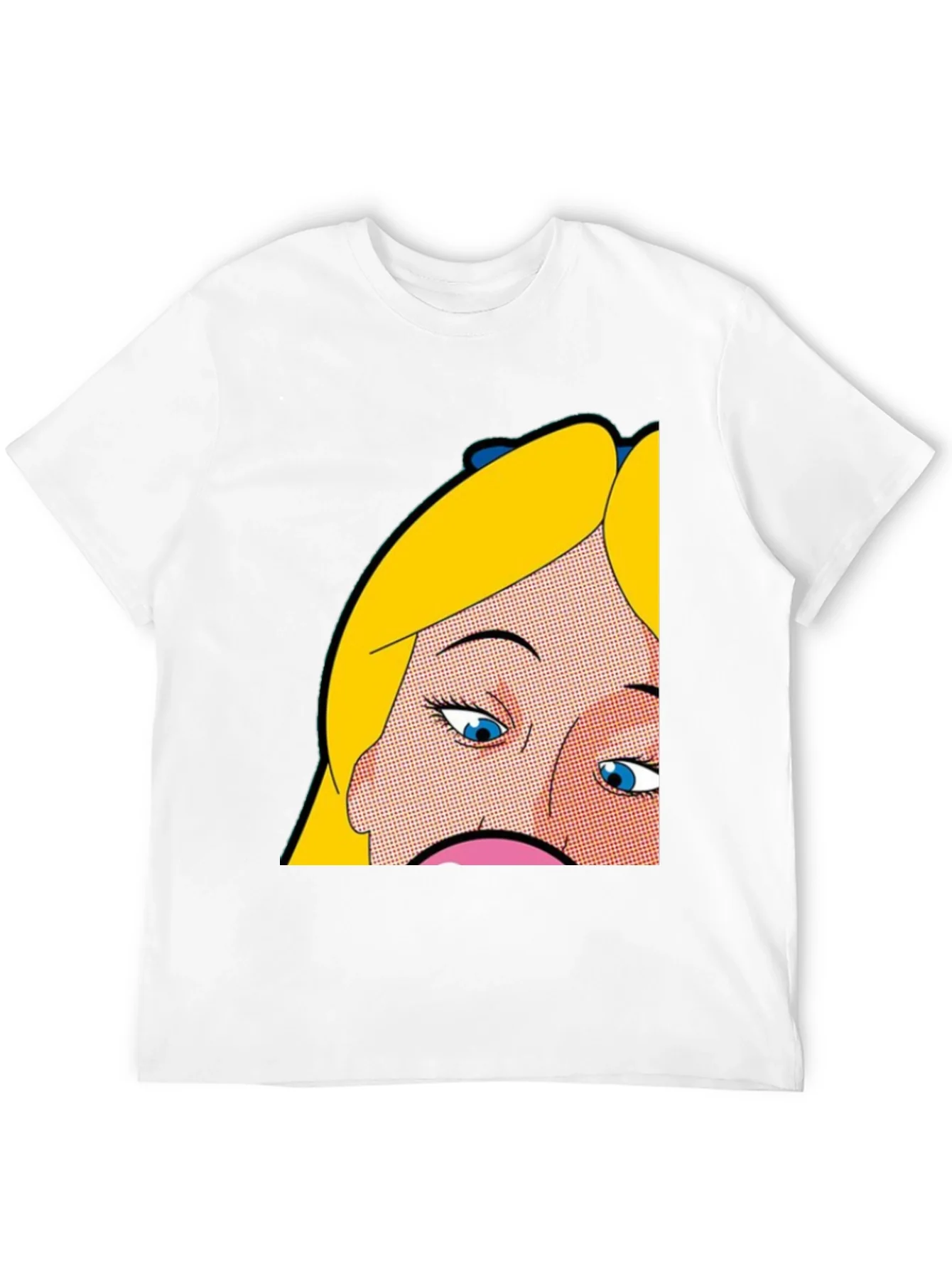 Pop Art Graphic Tee - Alice Inspired Black T-Shirt