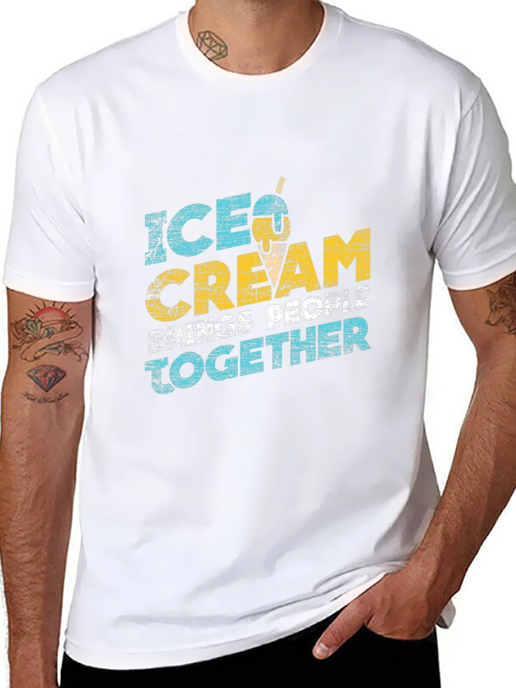 Ice Cream Brings People Together Graphic Tee