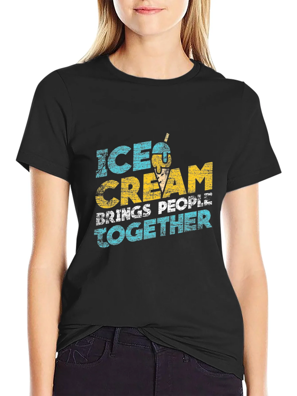 Ice Cream Brings People Together Graphic Tee