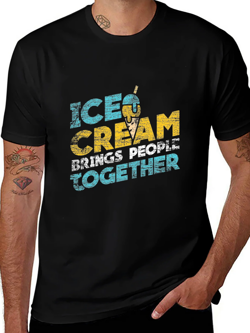 Ice Cream Brings People Together Graphic Tee